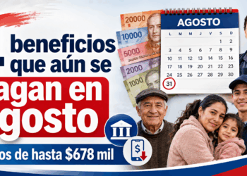 Beneficios estatales que aún se pagan en agosto 2026: montos llegan hasta $678 mil